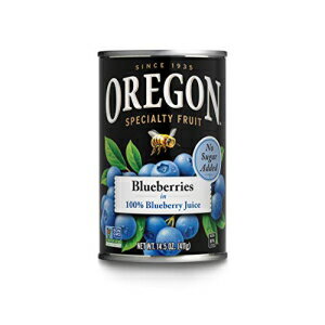 IS t[c u[x[ 100% u[x[ W[XA14.5 IX (4 pbN) Oregon Fruit Blueberries in 100% Blueberry Juice, 14.5 oz (Pack of 4)