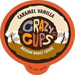 Crazy Cups 塼ꥰ K åץޥѥե졼СҡХ˥顢ۥåȤޤϥɥ󥯡󥰥륵 80 ​​ġꥵǽʥݥå Crazy Cups Flavored Coffee for Keurig K-Cup Machines...