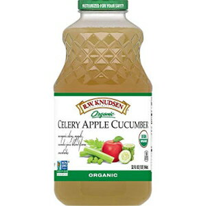 RW クヌッセン オーガニック セロリ アップル キュウリ ジュース ブレンド、32 オンス R.W. Knudsen Organic Celery Apple Cucumber Juice Blend, 32 Ounces