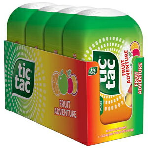 Tic Tac, ե롼 ɥ٥㡼 ߥȡǤΥեåȡ3.4 󥹡4  Tic Tac, Fruit Adventure Mints, On-The-Go Refreshment, 3.4 Oz, 4 Count