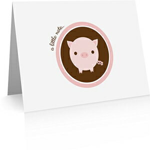 ؂̃J[h (t 24 ) Pig Note Cards (24 cards with blank envelopes)