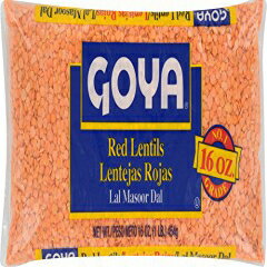ゴーヤ赤レンズ豆、乾燥、1 ポンド袋 Goya Red Lentils, Dry, 1 Pound Bag