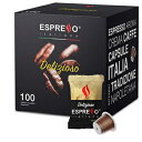 GXvb\ C^A[m |bh/JvZ lXvb\ IWi }Vp - 100 |bhc (Delizioso) Espresso Italiano Pods / Capsules Compatible for Nespresso Original Machine - 100 podsc (Delizioso)