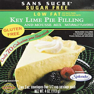 SANSSUCREキーライムパイフィリングとムースミックス-シュガーフリーとグルテンフリー SANS SUCRE Key Lime Pie Filling and Mousse Mix - Sugar Free and Gluten Free