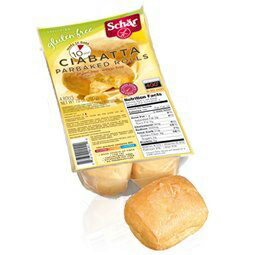 Schar's グルテンフリー チャバタ ロール - 6 個入り Schar's Gluten Free Ciabatta Rolls - Case of 6