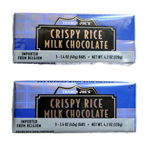 トレーダージョーズ ベルギー クリスピー ライス ミルク チョコレート 1.4 オンス バー (3 個入り 2 パック) Trader Joe 039 s Belgian Crispy Rice Milk Chocolate, 1.4 oz Bars (2 Packs of 3)