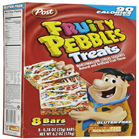 シリアル ポスト フルーティー ペブルズ & マシュマロ シリアル バー トリート (3 個パック) 8 個入りボックス Post Fruity Pebbles & Marshmallow Cereal Bar Treats (Pack of 3) 8 Count Boxes