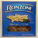 Ronzoni Rotini No. 75エンリッチマカロニ、16オンス。（2パック） Ronzoni Rotini No. 75 Enriched Macaroni, 16 Oz. (Pack of 2)