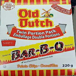古いオランダのバーベキューポテトチップス220gボックス{カナダから輸入} Old Dutch BBQ Barbecue Potato Chips 220g Box {Imported from Canada}
