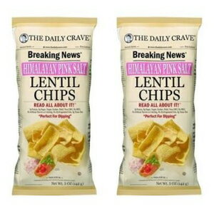 The Daily Crave チップ レンズ豆 ヒマラヤ ピンク ソルト チップス 5オンス (2個パック) The Daily Crave Chip Lentil Himalayan Pink Salt Chips 5oz (Pack of 2) 1