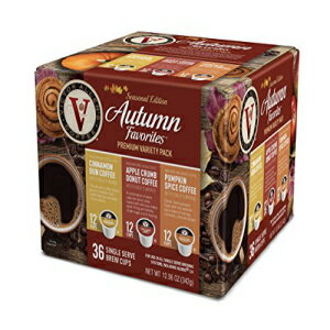 ӥ  ҡ  եХå 󥰥  36  (2.0 塼ꥰ ֥ȸߴ) Victor Allen Coffee Autumn Favorites Single Serve 36 Count (Compatible with 2.0 Keurig Brewers)
