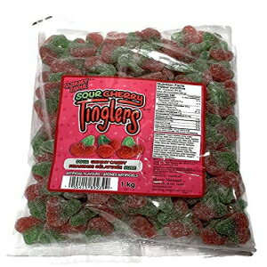 Gummy Zone サワーチェリー ティングラー - 1kg/2.2ポンド {カナダから輸入} Gummy Zone Sour Cherry TINGLERS - 1kg/2.2lbs {Imported from Canada}