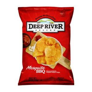 Deep River Snacks メスキート BBQ ケトル調理ポテトチップス、2 オンス (24 個パック) Deep River Snacks Mesquite BBQ Kettle Cooked Potato Chips, 2-Ounce (Pack of 24)