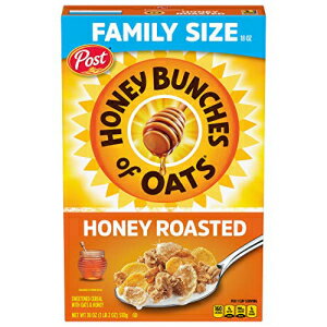 シリアル ポストハニーオーツの房 カリカリハニーローストシリアル 18オンス (1パック) ボックス Post Honey Bunches of Oats Crunchy Honey Roasted Cereal 18 Ounce (Pack of 1) Box