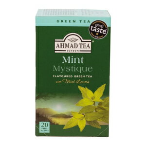 アフマドティー-ミントミスティックフレーバーグリーンティー20袋-40g Ahmad Tea - Mint Mystique Flavoured Green Tea 20 Bags - 40g