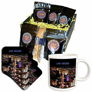 3dRose ラスベガス ザ ストリップ コーヒー ギフト バスケット、マルチ 3dRose Las Vegas The Strip Coffee Gift Basket, Multi