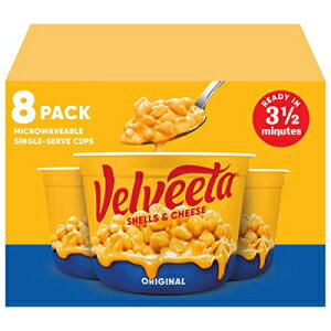 Velveeta Shells Cheese オリジナル電子レンジ対応マカロニ チーズ カップ (8 カラット パック 2.39 オンスのカップ) Velveeta Shells Cheese Original Microwavable Macaroni and Cheese Cups (8 ct Pack, 2.39 oz Cups)