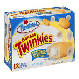 ホステス バナナ クリーム トゥインキーズ、10 個 | 3個パック Hostess Banana Cream Twinkies,10 Count | Pack of 3
