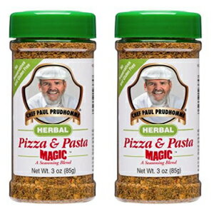 ポール・プリュドムシェフのハーブピザとパスタのマジックシーズニングブレンド 3.0オンス。(2個入り) Chef Paul Prudhomme’s Herbal Pizza and Pasta Magic Seasoning Blend 3.0 OZ. (Pack of 2)