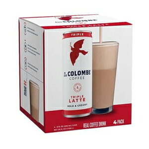楽天GlomarketLa Colombe トリプルドラフトラテ - コールドプレスエスプレッソと泡立てたミルクの 3 ショット - 本物の材料で作られています - グラブアンドゴーコーヒー、9 液量オンス （4 個パック） La Colombe Triple Draft Latte - 3 Shots Of Cold-Pressed