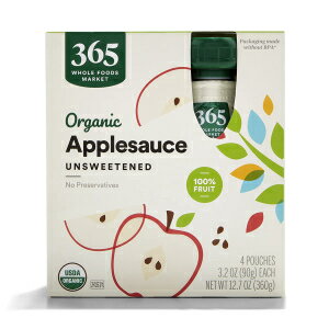 3.2 IX (4 pbN)AA365 by Whole Foods MarketAI[KjbNAbv\[X 4 pbNA3.2 IX 3.2 Ounce (Pack of 4), Unsweetened, 365 by Whole Foods Market, Organic Unsweetened Applesauce 4 Pack, 3.2 Oun