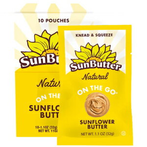SunButter ひまわりバター ナチュラル 1.1オンス ポーチ - 30カラット、30個 (30個パック) SunButter Sunflower Butter Natural 1.1oz Pouches - 30 ct, 30Count (Pack Of 30)