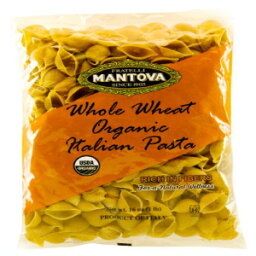 マントヴァイタリアンオーガニック全粒小麦パスタシェル-100％デュラムセモリナオーガニックシェル-12の16オンスパック）-イタリアの製品 Mantova Italian Organic Whole Wheat Pasta Shells - 100% Durum Semolina Organic Shells- 16 Oz Pack Of 12)