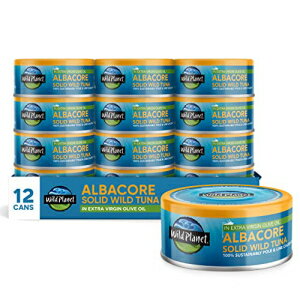 Wild Planet Albacore Ch}ÕGNXgo[WI[uICЂA}OʋlA{ނŎIɕߊlꂽ́A5IXi12pbNj Wild Planet Albacore Wild Tuna in Extra Virgin Olive Oil, Canned Tuna, Pole & Line Sustain