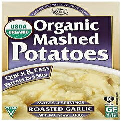 Edward & Sons オーガニック ガーリック マッシュ ポテト、3.5 オンス Edward & Sons Organic Garlic Mashed Potatoes, 3.5 oz
