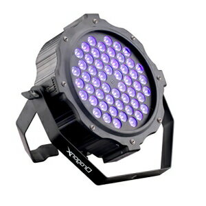 DragonX プロフェッショナル UV LED ハロウィン ブラックライト キャノン 装飾 - LED 180W パー洗浄可能 - 調光可能ストロボ 紫外線ブラックライト スポットライト、パーティーアップライト DJ ステージフラッドライト、DMX 512 制御可能 DragonX Profe