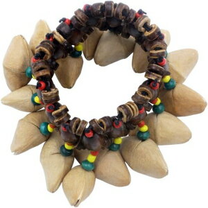 Mowindアフリカントライバルスタイルナッツシェルブレスレットドラナッツハンドベルパーカッションアクセサリー Mowind African Tribal Style Nuts Shell Bracelet Dora Nut Handbell Percussion Accessories