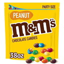 M&M'S s[ibc ~N `R[g LfBAX[p[{E `R[g p[eB[ TCYA38 IX obO M&M'S Peanut Milk Chocolate Candy, Super Bowl Chocolates Party Size, 38 oz Bag