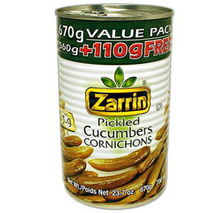 ZARRIN キュウリのピクルス コルニション、23.7 オンス x 3、3 個パック ZARRIN Pickled Cucumbers Cor..
