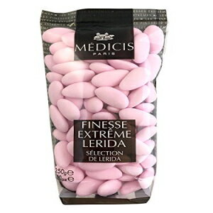 楽天Glomarketメディチピンクフレンチアーモンド糖衣錠（フレンチジョーダンアーモンド）80pc 250g（8.8oz） Medicis Pink French Almond Dragees （French Jordan Almonds） 80pc 250g （8.8oz）