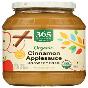 365 by Whole Foods Market、アップルソース シナモン オーガニック、24オンス 365 by Whole Foods Market, Apple Sauce Cinnamon Organic, 24 Ounce