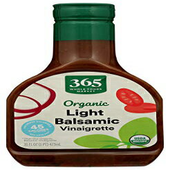 365 by Whole Foods Market、ビネグレットバルサミコライトオーガニック、16液量オンス 365 by Whole Foods Market, Vinaigrette Balsamic Light Organic, 16 Fl Oz
