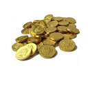 ラージ ミルク チョコレート ゴールド コイン - 12 オンス (3/4 ポンド) (約 45 枚) Large Milk Chocolate Gold Coins - 12 Ounce (3/4 LB) (Approximately 45 Pieces)