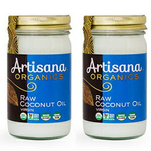 Artisana Organics 生バージンココナッツオイル (2 パック (14 オンス)) Artisana Organics Raw Virgin Coconut Oil (2 Pack (14 oz))