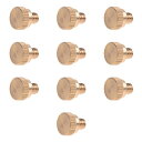 Bluecell World BCP 10PCS10 / 24屋外冷却システム用ネジ山真ちゅうミストノズルプラグ Generic Bluecell World BCP 10PCS 10/24 Screw Thread Brass Misting Nozzle Plug for Outdoor Cooling System