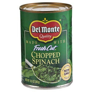 Del Monte ̵ͥեå奫åȤߤڤۤ13.5󥹡12ĥѥå Del Monte Canned Fresh Cut Chopped Spinach, 13.5 Ounce (Pack of 12)