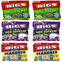 Bigs Sunflower Seeds バラエティ パック 6 個 (5.35 オンス) タコス シュープリーム、ディル ピクルス、オールド ベイ シーズニング シード Bigs Sunflower Seeds Variety Pack of 6 (5.35 Ounces) Taco Supreme, Dill Pickle and Old B