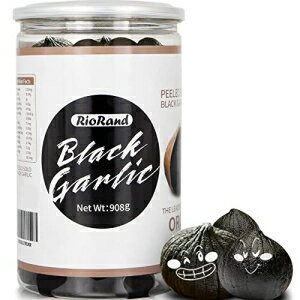 RioRandˤˤ908g / 2ݥतˤˤ90ֽˤˤ4ݥɤˤˤ908g / 2ݥɡˤ RioRand Black Garlic 908g / 2 Pounds Whole Peeled Black Garlic Aged for Full 90 Days Black Garlic Jar Equal