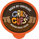 Crazy Cups キューリグ K カップマシン用フレーバーコーヒー、デスバイチョコレート、ホットまたはアイスコーヒー、シングルサーブ 80 ​​個、リサイクル可能なポッド Crazy Cups Flavored Coffee for Keurig K-Cup Machines, Death By Chocolate, Hot