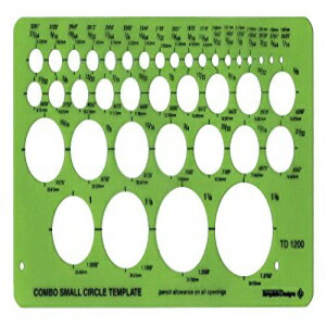 AlvinAT[N KCh ev[gA4.25 C` x 7.25 C` x 0.030 C` Alvin, Circle Guide Template, 4.25 inches x 7.25 inches x .030 inches