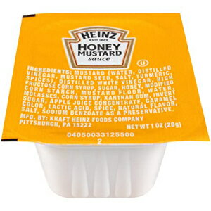 ハインツ シングルサーブ ハニーマスタード (100 個ケースパック、28.3g カップ) Heinz Single Serve Honey Mustard (100 ct Casepack,..