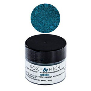 食用ハイブリッド ペタル ダスト、ターコイズ by Roxy & Rich ROXY & RICH COLORANTS Edible Hybrid Petal Dust, Turquoise by Roxy & Rich