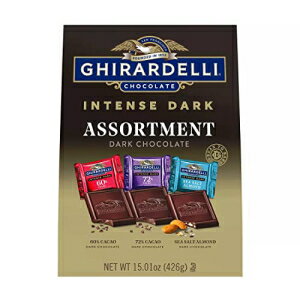 ギラデリ チョコレート インテンス ダーク チョコレート バラエティ、15 オンス Ghirardelli Chocolate Intense Dark Chocolate Variety, 15 oz