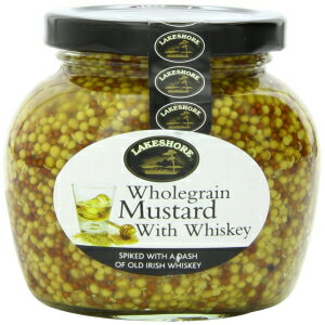 レイクショア 全粒マスタード アイリッシュ ウイスキー入り、7.2 オンス Lakeshore Wholegrain Mustard with Irish Whiskey, 7.2 Ounce