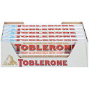 トブラローネ スイス ホワイト チョコレート バー ハニー アーモンド ヌガー入り 20 - 3.52 オンス バー Toblerone Swiss White Chocolate Bars with Honey Almond Nougat, 20 - 3.52 oz Bars