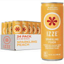 IZZE スパークリングジュース ピーチ 8.4液量オンス (24パック) IZZE Sparkling Juice, Peach, 8.4 fl oz (24 Pack)
